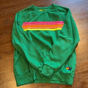 aviator nation 5 stripe crewneck
